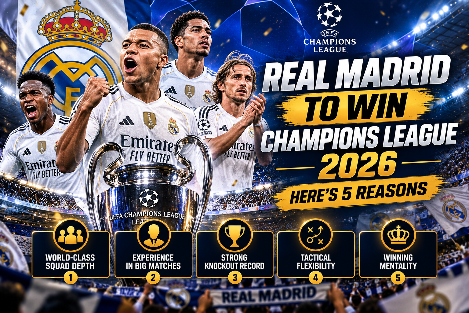 Real Madrid to Win Champions League 2026: Here’s 5 Reasons